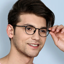 Load image into Gallery viewer, Black Round Full Rim Unisex Eyeglasses by Lenskart Air Online-129069