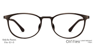 Black Round Full Rim Unisex Eyeglasses by Lenskart Air Online-129069