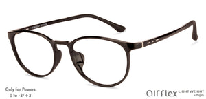 Black Round Full Rim Unisex Eyeglasses by Lenskart Air Online-129069