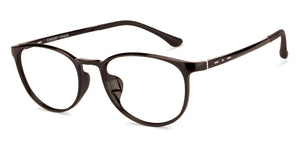 Black Round Full Rim Unisex Eyeglasses by Lenskart Air Online-129069