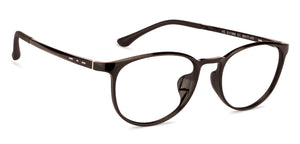 Black Round Full Rim Unisex Eyeglasses by Lenskart Air Online-129069