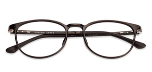 Black Round Full Rim Unisex Eyeglasses by Lenskart Air Online-129069