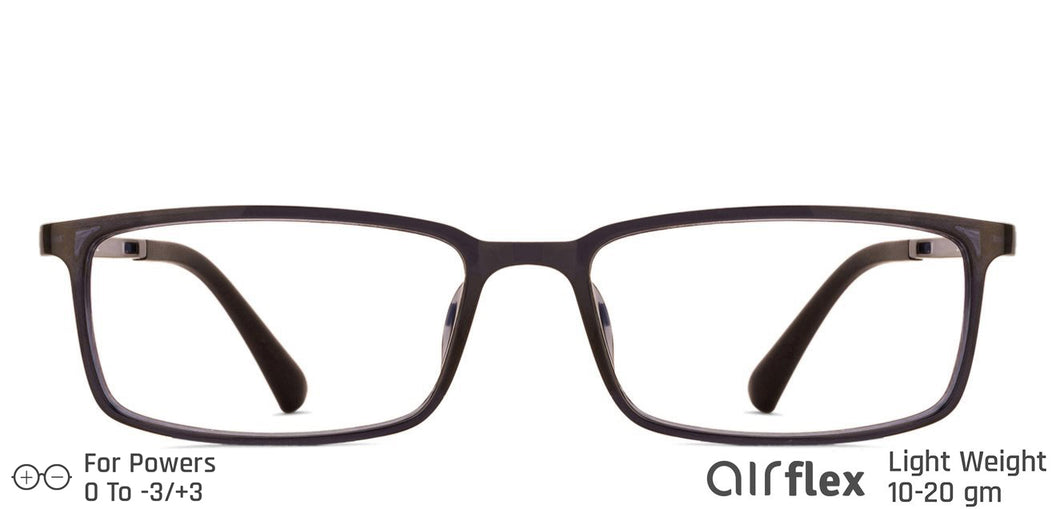 Blue Rectangle Full Rim Unisex Eyeglasses by Lenskart Air Online-129077