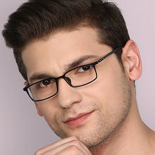 Load image into Gallery viewer, Blue Rectangle Full Rim Unisex Eyeglasses by Lenskart Air Online-129077