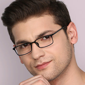 Blue Rectangle Full Rim Unisex Eyeglasses by Lenskart Air Online-129077