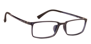 Blue Rectangle Full Rim Unisex Eyeglasses by Lenskart Air Online-129077