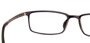 Blue Rectangle Full Rim Unisex Eyeglasses by Lenskart Air Online-129077