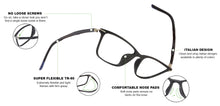 Load image into Gallery viewer, Black Rectangle Full Rim Unisex Eyeglasses by Lenskart Air Online-129082
