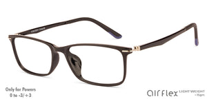 Black Rectangle Full Rim Unisex Eyeglasses by Lenskart Air Online-129082