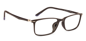 Black Rectangle Full Rim Unisex Eyeglasses by Lenskart Air Online-129082