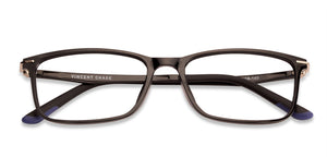 Black Rectangle Full Rim Unisex Eyeglasses by Lenskart Air Online-129082
