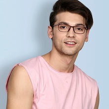 Load image into Gallery viewer, Red Rectangle Full Rim Unisex Eyeglasses by Lenskart Air Online-129083