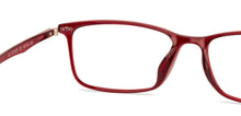 Load image into Gallery viewer, Red Rectangle Full Rim Unisex Eyeglasses by Lenskart Air Online-129083