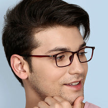 Load image into Gallery viewer, Red Rectangle Full Rim Unisex Eyeglasses by Lenskart Air Online-129087