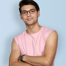 Load image into Gallery viewer, Red Rectangle Full Rim Unisex Eyeglasses by Lenskart Air Online-129087