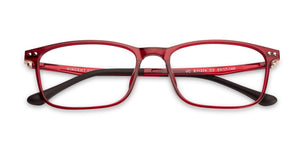 Red Rectangle Full Rim Unisex Eyeglasses by Lenskart Air Online-129087