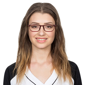 Red Rectangle Full Rim Unisex Eyeglasses by Lenskart Air Online-129087
