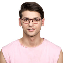 Load image into Gallery viewer, Red Rectangle Full Rim Unisex Eyeglasses by Lenskart Air Online-129087