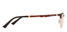 Load image into Gallery viewer, Brown Rectangle Half Rim Unisex Eyeglasses by Lenskart Air Online-129089