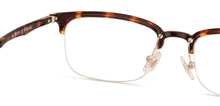 Load image into Gallery viewer, Brown Rectangle Half Rim Unisex Eyeglasses by Lenskart Air Online-129089