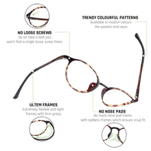 Load image into Gallery viewer, Brown Round Full Rim Unisex Eyeglasses by Lenskart Air Online-129096