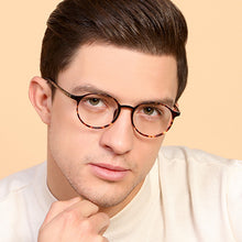 Load image into Gallery viewer, Brown Round Full Rim Unisex Eyeglasses by Lenskart Air Online-129096