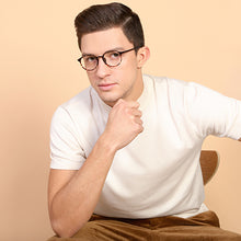 Load image into Gallery viewer, Brown Round Full Rim Unisex Eyeglasses by Lenskart Air Online-129096