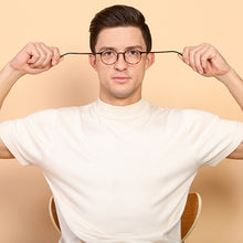 Load image into Gallery viewer, Brown Round Full Rim Unisex Eyeglasses by Lenskart Air Online-129096