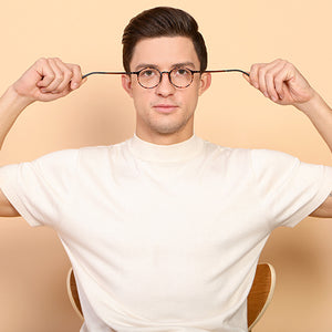 Brown Round Full Rim Unisex Eyeglasses by Lenskart Air Online-129096
