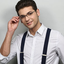 Load image into Gallery viewer, Green Rectangle Half Rim Unisex Eyeglasses by Lenskart Air Computer Glasses-148130