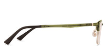 Load image into Gallery viewer, Green Rectangle Half Rim Unisex Eyeglasses by Lenskart Air Computer Glasses-148130
