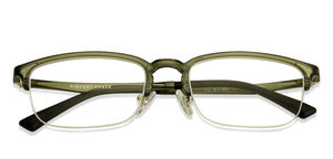 Green Rectangle Half Rim Unisex Eyeglasses by Lenskart Air Computer Glasses-148130