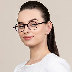 Brown Round Full Rim Unisex Eyeglasses by Vincent Chase Online-139229