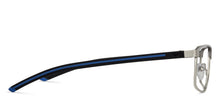 Load image into Gallery viewer, Silver Rectangle Full Rim Unisex Eyeglasses by Vincent Chase VC-129757