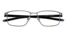 Load image into Gallery viewer, Silver Rectangle Full Rim Unisex Eyeglasses by Vincent Chase VC-129757