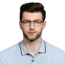 Load image into Gallery viewer, Black Rectangle Full Rim Unisex Eyeglasses by Vincent Chase VC-129759