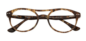Tortoise Round Full Rim Unisex Eyeglasses by Vincent Chase Online-139220