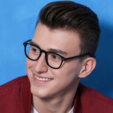 Load image into Gallery viewer, Black Wayfarer Full Rim Unisex Eyeglasses by Vincent Chase Online-129966