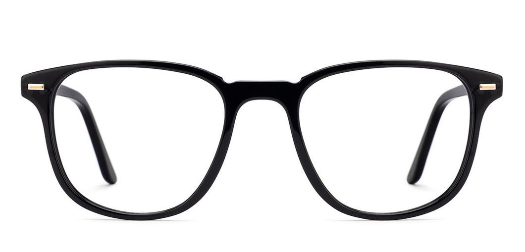Black Wayfarer Full Rim Unisex Eyeglasses by Vincent Chase Online-129966