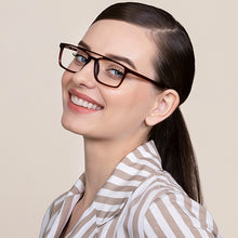 Load image into Gallery viewer, Red Rectangle Full Rim Medium Unisex Eyeglasses by Vincent Chase Online-129971