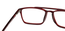 Load image into Gallery viewer, Red Rectangle Full Rim Medium Unisex Eyeglasses by Vincent Chase Online-129971
