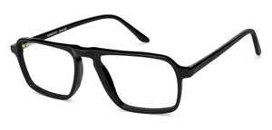 Black Rectangle Full Rim Unisex Eyeglasses by Vincent Chase Online-129974