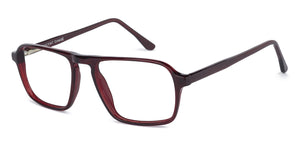 Red Rectangle Full Rim Unisex Eyeglasses by Vincent Chase VC-142497