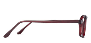 Red Rectangle Full Rim Unisex Eyeglasses by Vincent Chase VC-142497