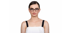 Load image into Gallery viewer, Black Geometric Full Rim Women Eyeglasses by Vincent Chase Online-129986