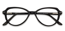 Load image into Gallery viewer, Black Geometric Full Rim Women Eyeglasses by Vincent Chase Online-129986