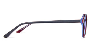 Blue Geometric Full Rim Women Eyeglasses by Vincent Chase VC-142499