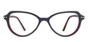 Blue Geometric Full Rim Women Eyeglasses by Vincent Chase VC-129988