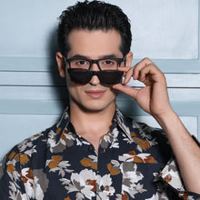 Load image into Gallery viewer, Brown Rectangle Full Rim Unisex Eyeglasses by Lenskart Air Online-129816