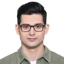 Load image into Gallery viewer, Brown Rectangle Full Rim Unisex Eyeglasses by Lenskart Air Online-129816